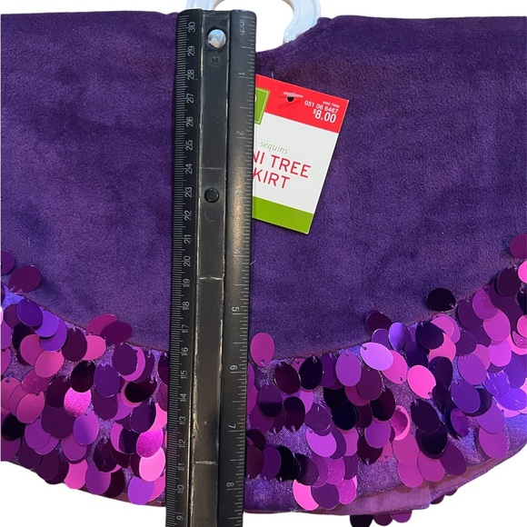 Target Purple Mini Christmas Tree Skirt - Picture 3 of 3